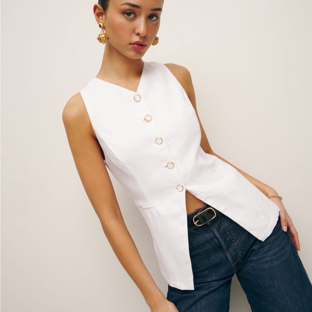 BRAND NEW WITH TAGS ASPEN LINEN VEST SIZE 6